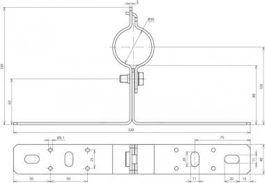 DEHN Wand-Befestigung             105340 