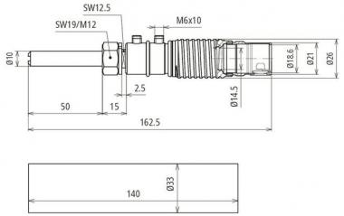 Dehn 819646 AE AE ISO BO10 KF HVI 60 V2A 