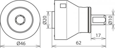 Dehn 597139 HVI HH HVI-head       HVI HH 