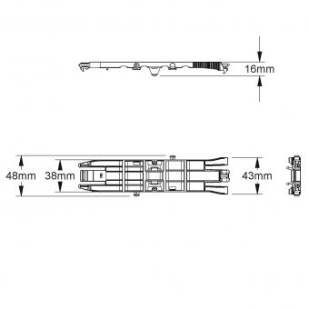 Kleinhuis Halteklammer 190mm HKL    K190 