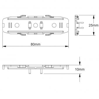 Kleinhuis Kanal-Kupplung 21x80mm PA  KUV 