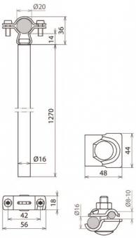Dehn 105461  DIDH PAE 20 D16 1270 AL V2A 