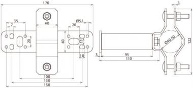 Dehn 105348 WB     WB D40.50 SE WA95 V2A 