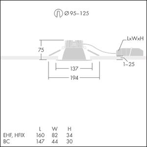 Thorn CETUS3 S LCS EHF RWH      96635049 