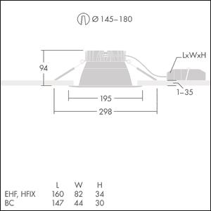 Thorn CETUS3 M 2000-840 EHF RWH 96635044 