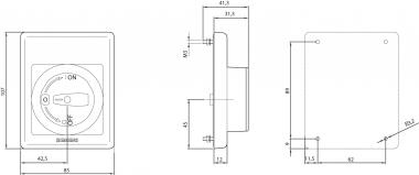 Siemens 3RV19234B Isolierstoff-Frontpl. 
