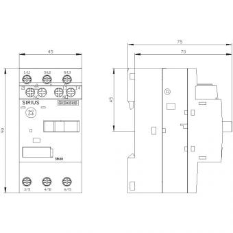 Siemens 3RV10111GA15 Motorschutzschalter 
