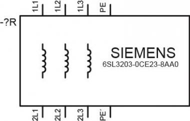 Siemens 6SL32030CE238AA0 SINAMICS Netz- 
