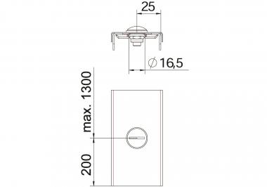 OBO AZDR 50 A2 Drehriegel f.Deckel A2 1. 