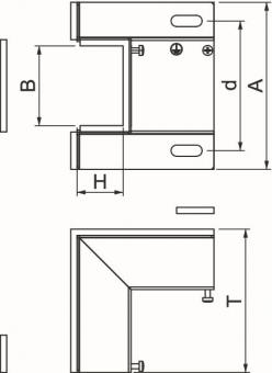 OBO BSKM-IE 0711 Inneneck f.Wand- 