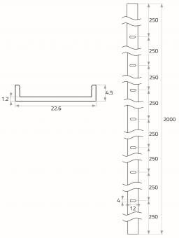 Rutec Montageprofil -Metall 2      68440 