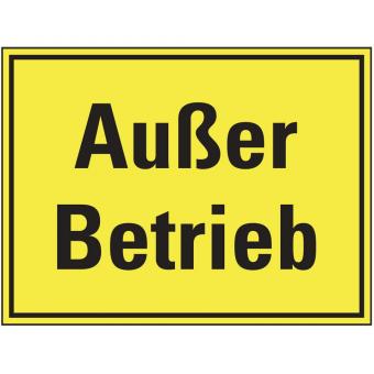 HEIN 2770 Hinweisschild Außer 