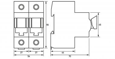 Doepke D0-Lasttrenner TYTAN    D0-63A/2p 