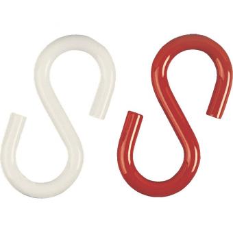 HEIN 9433 S-Haken rot/weiß Stahl 