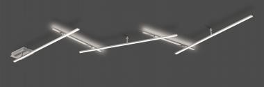 TRIO LED-Deckenleuchte nickel  674610507 