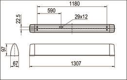 RIDI SPN-R1X120/25ND-S Leuchte   0450053 