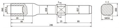 DEHN Hammereinsatz f. Rohrerder D 648005 