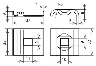 DEHN UNI-Erdungsklemme NIRO f. Rd 540251 