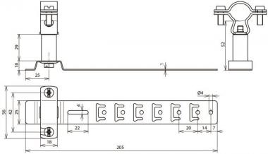 DEHN           DLH ZS 20 23 H55 L205 V2A 