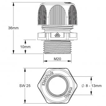 HKL Verschraubung M20                350 
