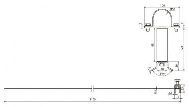 DEHN Befestigungsschelle für      105362 