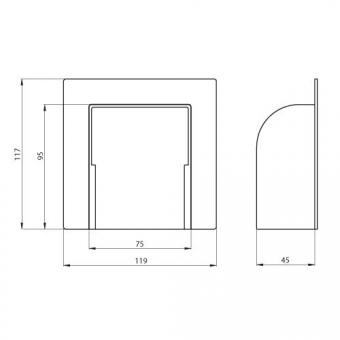 Unex Durchführung gebogen (90°) 31670-02 
