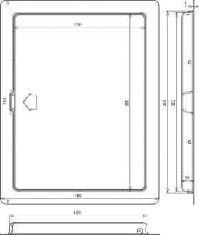 DEHN Revisionstür St/tZn          476100 