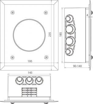 DEHN           TSK WDVS 180X140X88 K V2A 