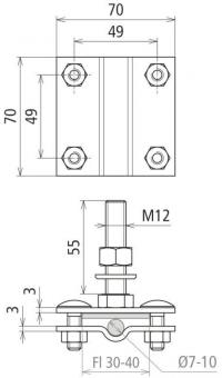 DEHN Anschlussklemme f.           478149 