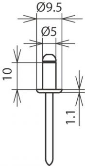 Dehn 528610 BN5X10ALV2A   BN 5X10 AL V2A 