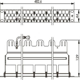 TG 19-Modulträger 1HE        H02025A0236 
