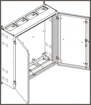 ABN Wandgehäuse geerdet IP55 BxHxT NT47E 