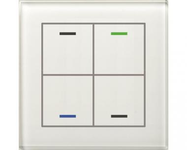 MDT GTL-4T0W.02S KNX Glastaster II Light 