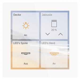 MDT GTS-P4TW.01S KNX Glas Touch Smart 