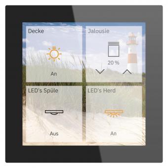 MDT GTS-P4TS.01S KNX Glas Touch Smart 