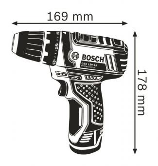 Bosch Akku-Bohrschrauber GSR 12V-15 