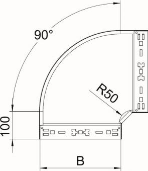 OBO RBM 90 130 A2 Bogen 90° 