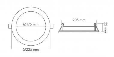 Nobile LED Panel Flat 190 R   1571901047 