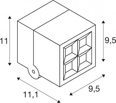 SLV S-CUBE, Wand-und             1007458 