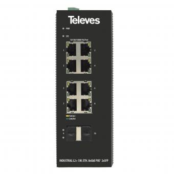 Televes Ind.Sw. L2+ 8xGbE   SWM8X1000P2S 