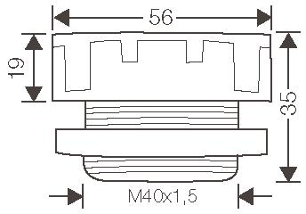 Hensel Druckausgleichselement,    BM 40G 