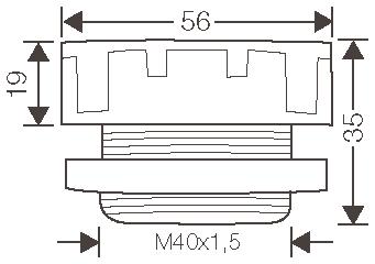Hensel Druckausgleichselement,    BM 40G 