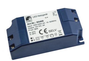 Rutec LED Netzgerät 12V 36W IP20   85468 