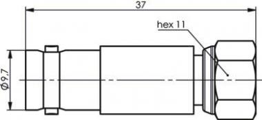 TG Adapter BNC-F (F-M)       J01008A0031 