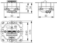 TG Kommun.-Anschlussdose     J00020A0395 
