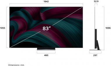 LG OLED83C59LA sw OLED-TV 