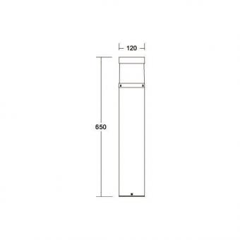 BRUM Pollerleuchte Zagami IP54  65182103 