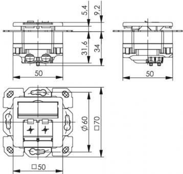 TG AMJ45 8/8 Up/50 Cat.6A    J00020A0500 