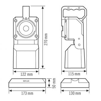 Esylux SLP-2 Handscheinwerfer EN10050015 