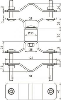 Dehn 105161           BSC D40 D45.65 V2A 